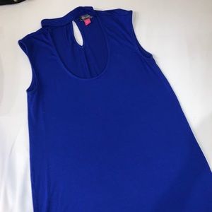 Vince Camuto - Petite Blue Tank Top Blouse
